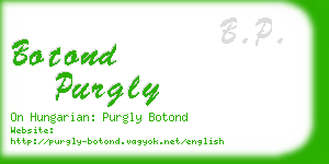 botond purgly business card